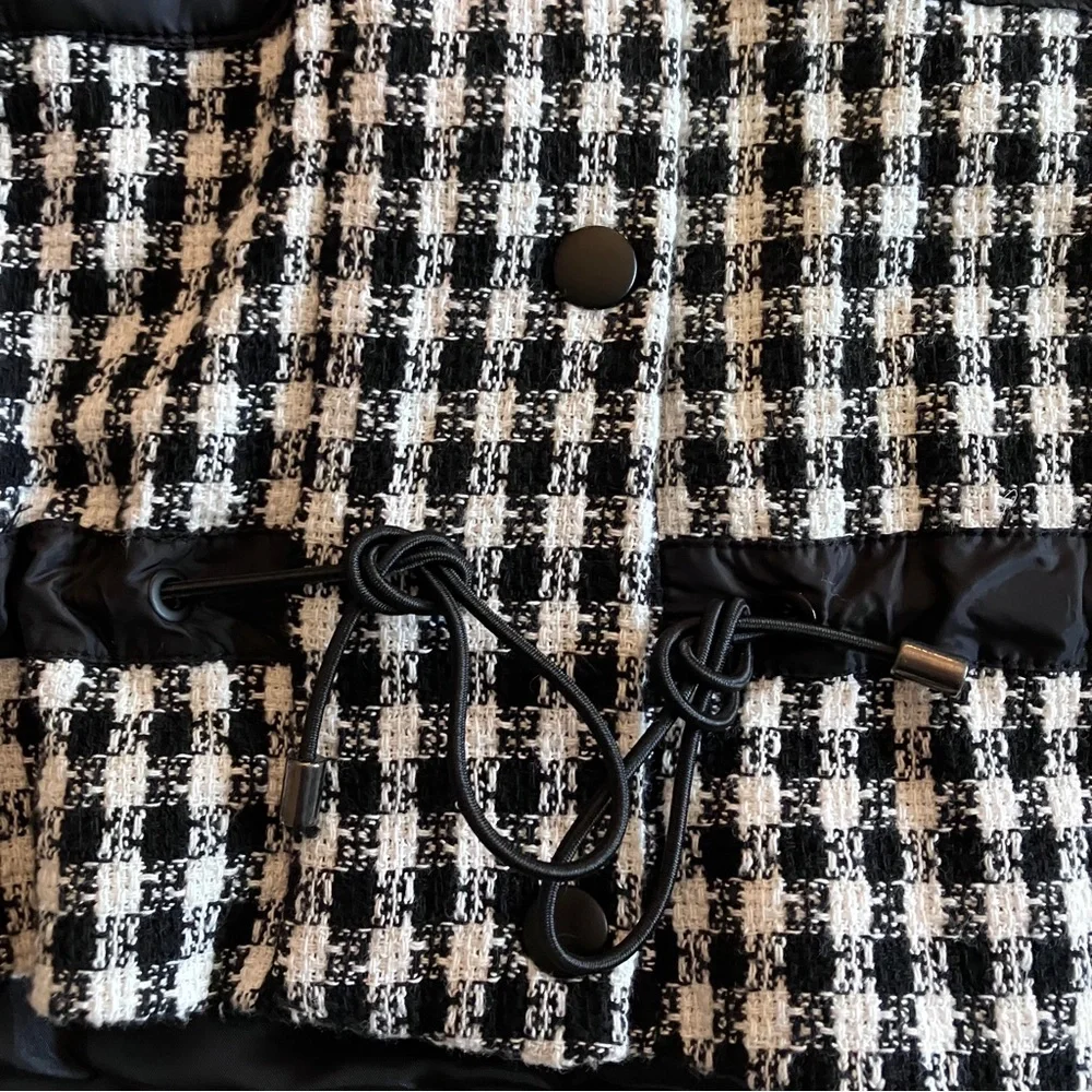 EUC Zara black/white check oversized jacket - Picture 6 of 10